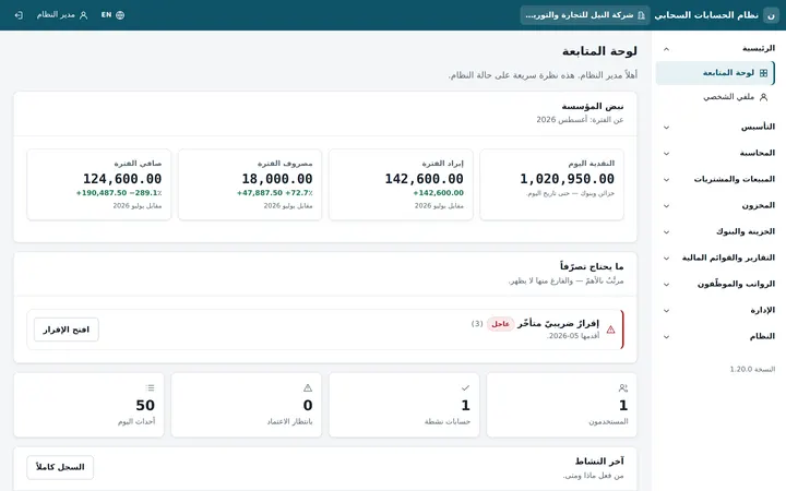 نظام الحسابات السحابي