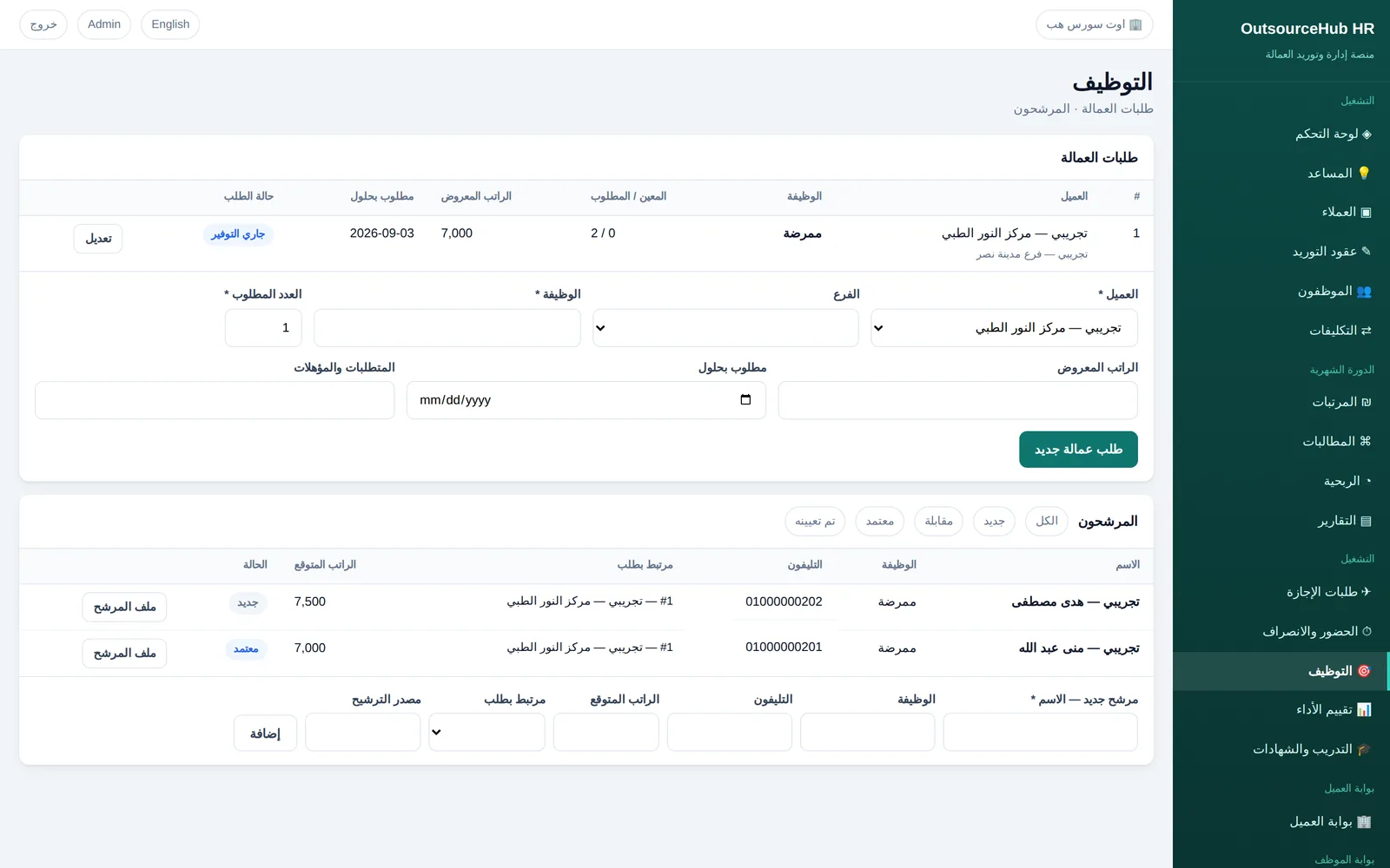 التوظيف ATS